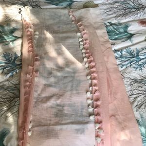 J. Mc Laughlin Pom Pom Trim Scarf